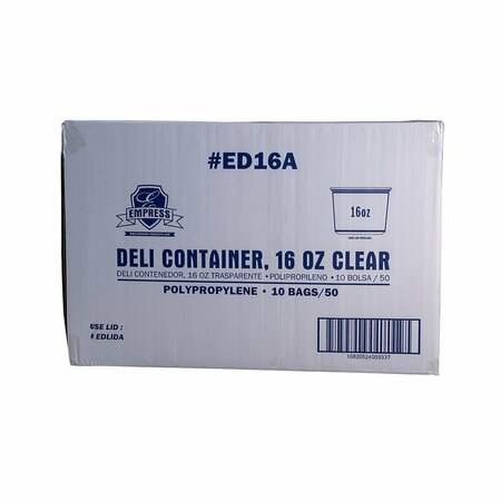 EMPRESS Deli Container Clear 16 oz, 50PK ED16A